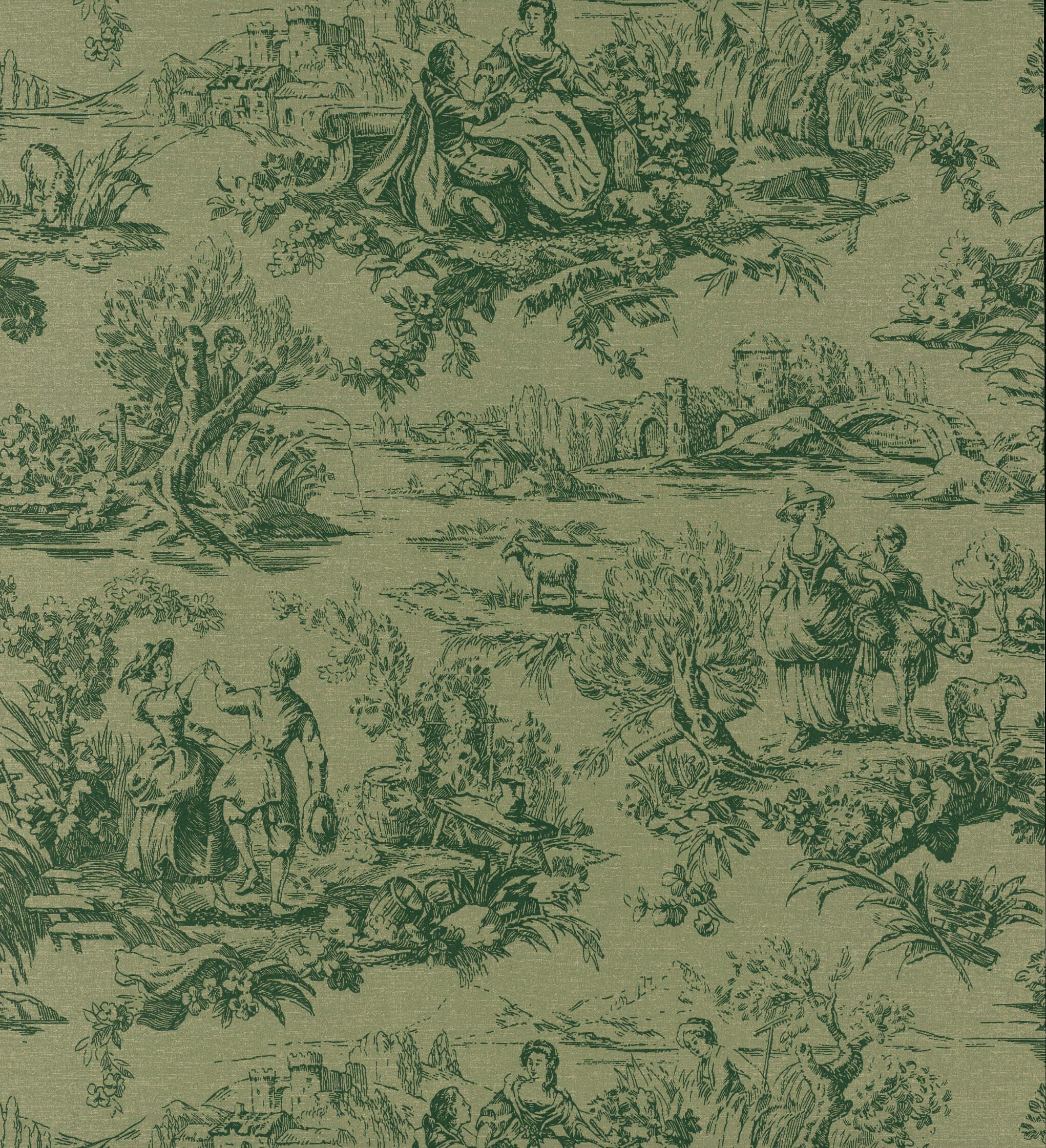 Lovers' Toile DARK BRUNSWICK GREEN
